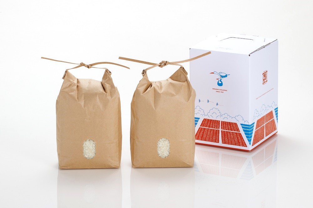 【完売御礼】お米セット〈コウノトリの贈りもの〉(有機米2kg×2袋)【送料当社負担】