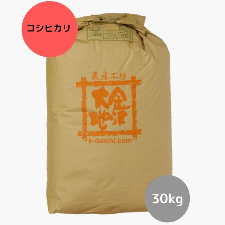 引取限定】玄米30kg 埼玉県加須市(北川辺)産コシヒカリ 令和3年産 - 米