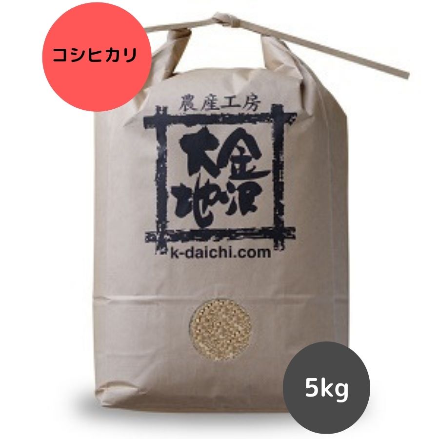 【新米★R5年産】石川県産 特別栽培米コシヒカリ 玄米5kg【送料無料】